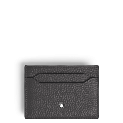 Porte-Cartes 5cc en Cuir Grainé fer forgé