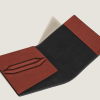 Porte-Passeport en Cuir Sartorial chêne rouge
