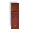 Étui pour 2 Instruments d’Écriture Montblanc Enveloppe chêne rouge