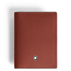 Porte-Cartes 4cc en Cuir Sartorial chêne rouge