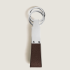Porte clefs Sartorial cuir ébène 2 anneaux