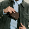 Portefeuille Sartorial ébène 6 CC