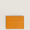 Porte-cartes 5cc en Cuir Sartorial safran