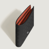 Portefeuille 6cc en Cuir Extreme noir/bauxite