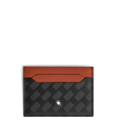 Porte-Cartes 5cc en Cuir Extrême noir/bauxite