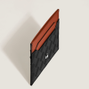 Porte-Cartes 5cc en Cuir Extrême noir/bauxite