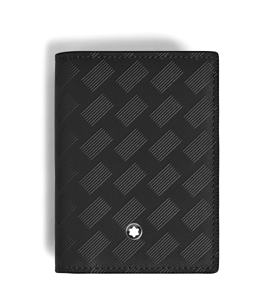 Porte-Cartes 4cc en Cuir Extrême noir/bauxite