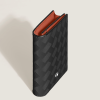 Porte-Cartes 4cc en Cuir Extrême noir/bauxite