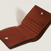 Portefeuille Compact 6cc en Cuir Meisterstück noir/chêne rouge