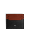 Porte-Cartes 6cc en Cuir Meisterstück noir/chêne rouge