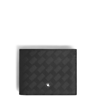 Portefeuille 6cc en Cuir Extrême noir/bauxite