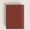 Mini Portefeuille 4cc en Cuir Sartorial chêne rouge