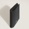 Mini Portefeuille Vertical 6cc en Cuir Sartorial noir zip