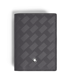 Porte-Cartes 4cc en Cuir Extreme bicolore gris fer forgé/gris acier