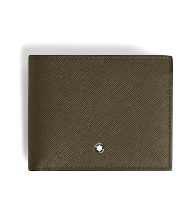Portefeuille 6cc en Cuir Sartorial kaki